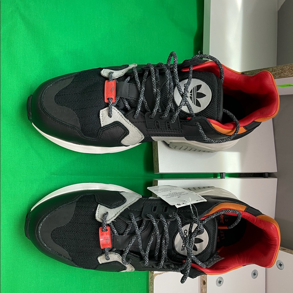 adidas ZX Torsion Black Orange Green (Size 10.5)